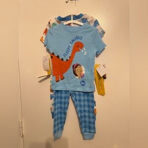 Ms Rachel Toddler Short Sleeve Top and Pants Pajama Set, 4-Piece Sizes 18M